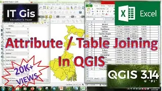 Table Joining in QGIS || Join Attribute Table in QGIS || QGIS || IT GIS