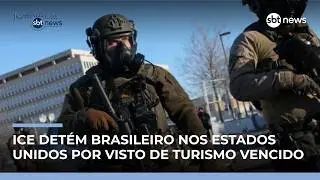 Brasileiro fica sob custódia do ICE após vencer visto turístico | #JornaldoSBTNews