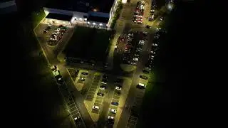 Dover Leisure Centre - Night Flight Drone Footage