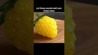 This Glass Fruit has Crystals Inside 💎🍎 | Mesmerizing ASMR #Shorts