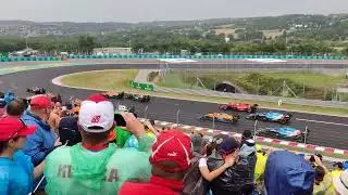 F1 2021 Hungaroring - wet start and turn 1 crash - Gold 4