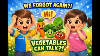 Amraj & Luna&rsquo;s Magic Memory Lesson 🧠✨ | Eat Vegetables | Little Wonder Tales