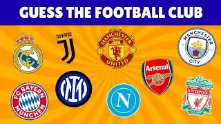GUESS 25 FOOTBALL CLUBS⚽ | FOOTBALL TEAM LOGO QUIZ 2025!