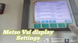 Metso 7150 Vsi display Settings