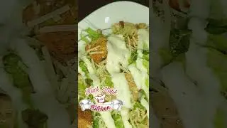 Caesar Salad Pasta With Fried Garlic And Parmesan Lamb Chops 🤤