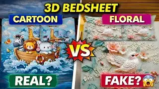 Meesho 3D Bedsheet Review | Real 3D or Fake? 😱 Worth Buying or Not? 