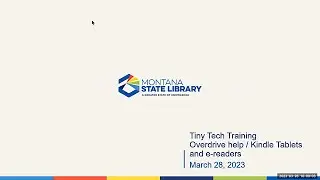 MSL Learn Webinar Series: Tiny Tech Training - Overdrive Help / Kindle Tablets and eReaders