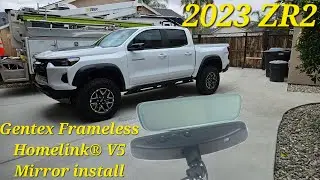 2023-2025 Colorado/Canyon  Gentex Frameless Homelink&reg; V5 Mirror install