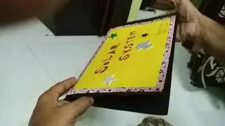Solar system pop up card