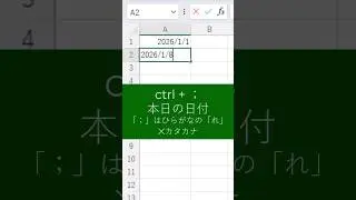 【Excel便利技】本日の日付・現在時刻の簡単に入力する!!