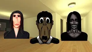 Kuchisake Onna, Obunga And Rosalia Bizcochito Nextbot in The Hotel Gmod