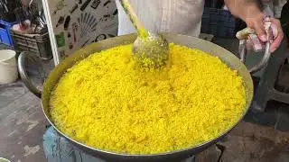 Surati SEV KHAMANI Bulk Making in Mumbai | Famous Gujarati Dish | Indian Street Food