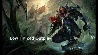 ZED VS FIZZ 10% HP OUTPLAY!