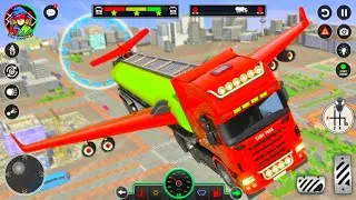 Oil Tanker Flying Truck Simulator - CityRoad Oil Transport Truck Driver - Android GamePlay