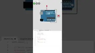 Single LED and push button used with Arduino