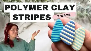 Creating Stripes with Polymer Clay Tutorial: 3 Ways!
