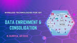 Data enrichment & Consolidation | Wireless Technologies for IoT | SNS Institutions