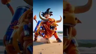 Goku created the RedBull Bull 😱 #shorts #goku