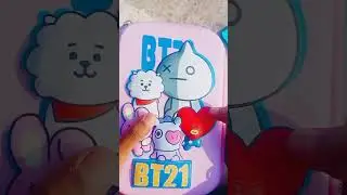 unboxing bt21 pencil case 💗👍