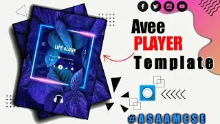 Light Blue 🔵 colour change !! Avee  player template !! 312 Tech