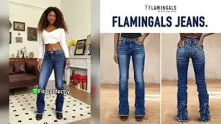 【Flamingals】Wash Raw Hem V Cut Pocket Mid Rise Bootcut Jeans #jeans #fashion#ootdguide #womenjeans