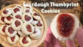 Make these Sourdough Thumbprint Cookies | easy sourdough starter recipes for beginners