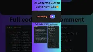 AI generate button Design Using Html CSS #coding #htmlcss #cssanimation