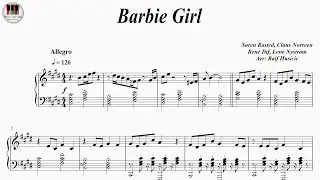 Barbie Girl - Aqua, Piano
