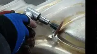 Metalwork on a bronze sculpture
