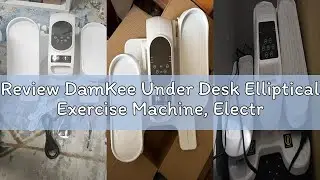 Review DamKee Under Desk Elliptical Exercise Machine, Electric Ellipse Leg Exerciser as Seen on TV,