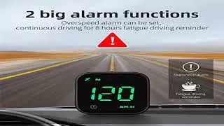 Digital GPS Speedometer, VEESA Car Universal HUD Head Up Display, GPS Smart Gauge Speedometer with