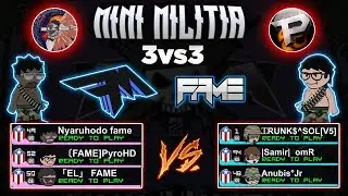 DA2 Mini Militia: 3vs3 Gameplay Ft. Zero, PyroHD (FAME CLAN)