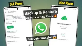 how to backup and restore whatsapp messages on android | Whatsapp Backup and restore in new phone🔥