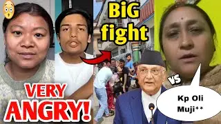 Big F!ght!😡| Gurung Eating Channel VERY ANGRY & Boycott Kp Oli trends by Aunties | Nikesh puri