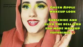 Apple green makeup tutorial