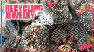 Recycling Jewelry From a Broken Jewelry Lot - Beads, Buttons and some Nasty Bits - Art Projects
