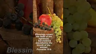 Blessings crown the head of the righteous