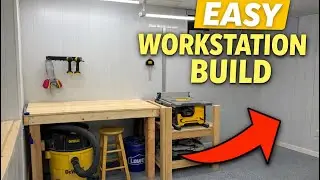 How to Build a Simple Woodworking Workstation (DIY Shop Build)