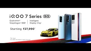 iQOO 7 Legend 5G (Legendary Track Design, 8GB RAM, 128GB Storage)