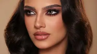 مكياج سموكي بدرجات العنابي والذهبي | ليان ناصر