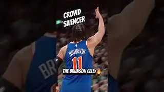 Brunson Buries Three Over Tatum Then Hits Cold Celly on Celtics Crowd | Knicks Steal Game 1! #nba
