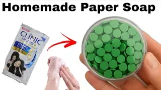 Homemade Paper Soap Making | Easy DIY Soap Sheets | How to Make Travel Soap at Home #diysoap