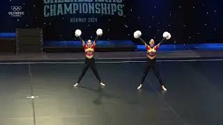 2024 ICU Europeans Junior Pom Doubles - Team Greece