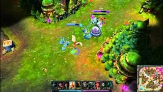 Kayle vs Hecarim and Wukong