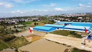 Show video of additional iand expansion constructionof Warehousse and factory Part 92