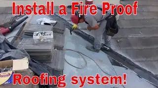 How to install a Fire Proof roofing system, install a class A fire rated roof system