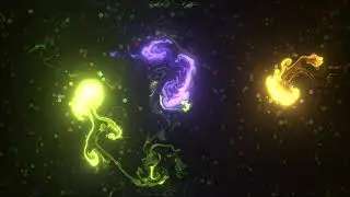 4K Magic colored glowing fluid | Video background | Futuristic | Green screen Footage | Relax |№148