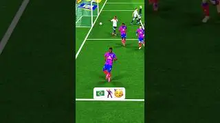 Vin&iacute;cius Jr. dancing past defendersOne touch. One finish. ⚽🔥#efootball #pes #football #fifa