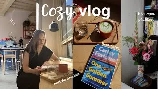 cozy vlog | boek lezen, pluktuin, nieuwe tas & meer 🌺🎒🍵