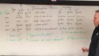 Interrogative pronoun and adjective in Latin